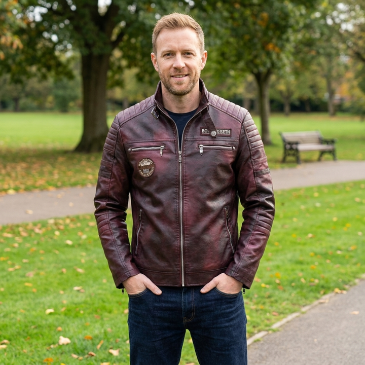 Rory | Panelled Biker Jacket