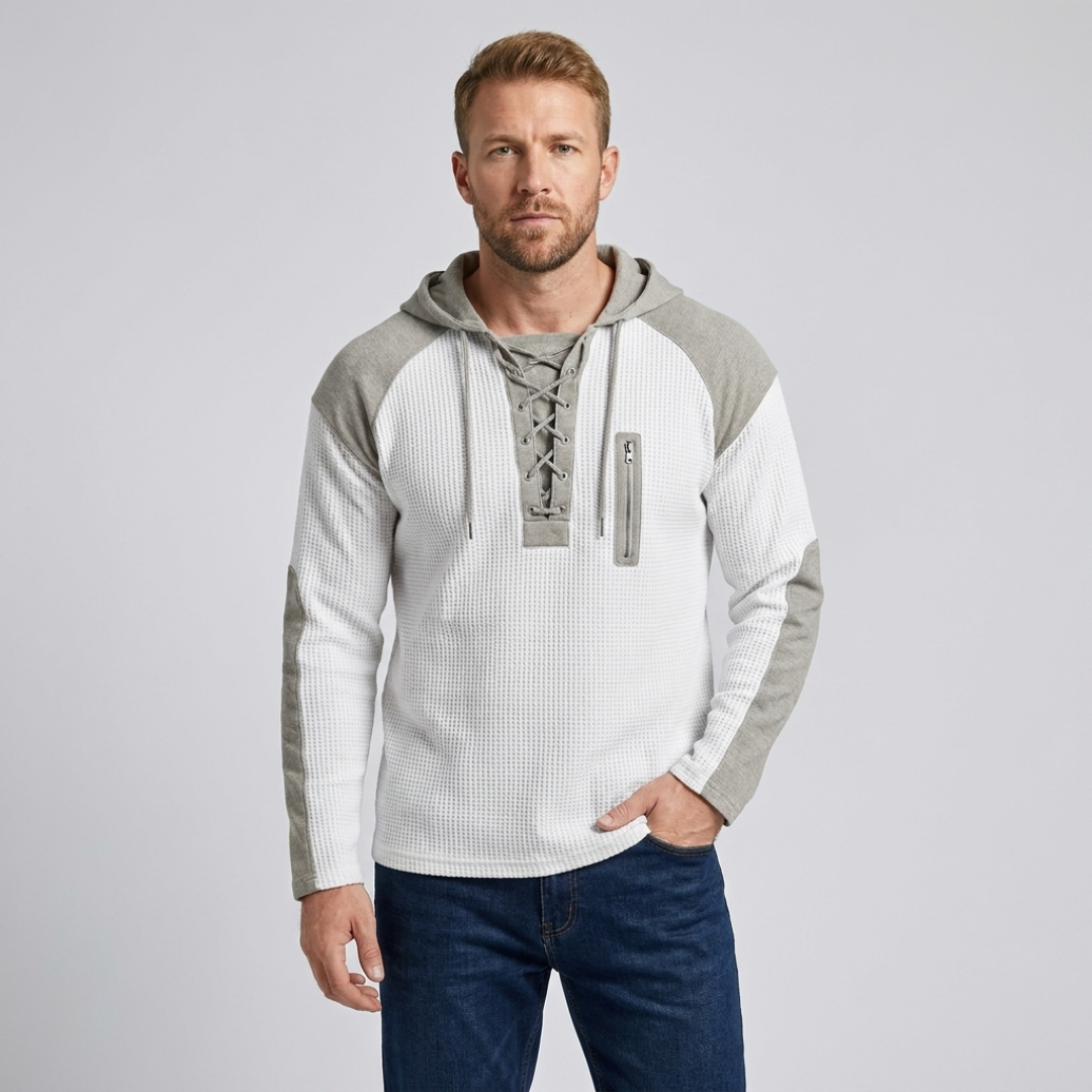 Malcolm | Lace-Up Hoodie