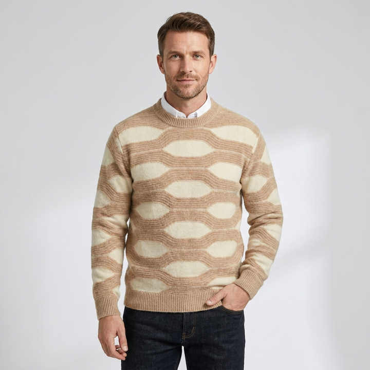 Edward | Textured Wave Knit Sweater
