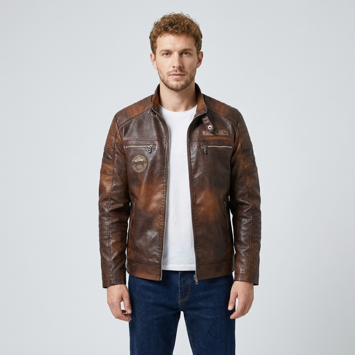 Rory | Panelled Biker Jacket