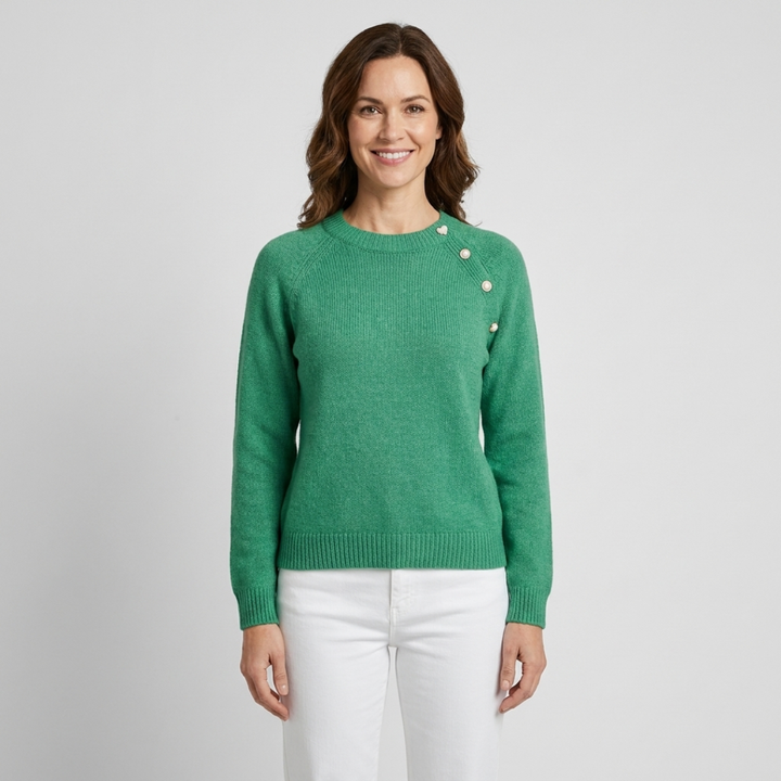 Eloise | Button-Detail Knit Sweater