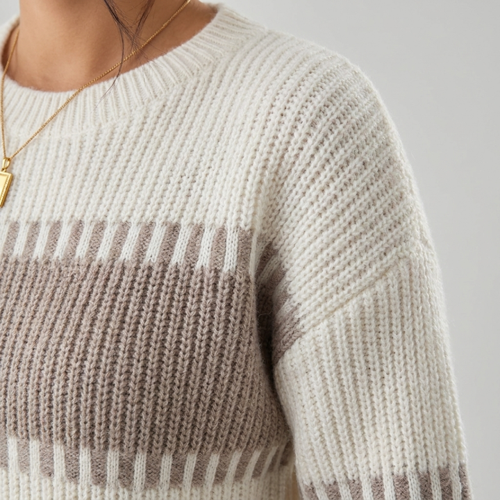 Cerys | Colour-Block Knit Sweater