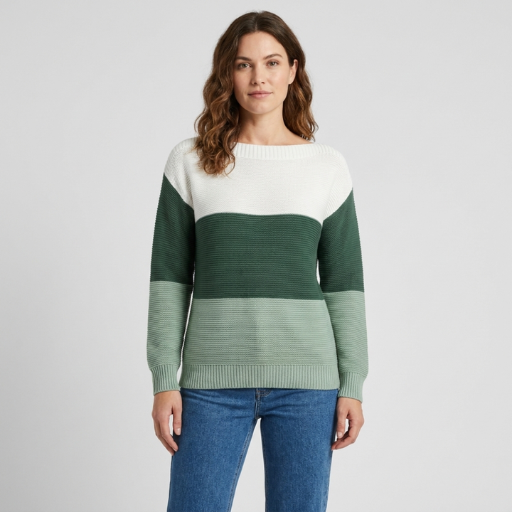 Mabli | Striped Boat-Neck Sweater