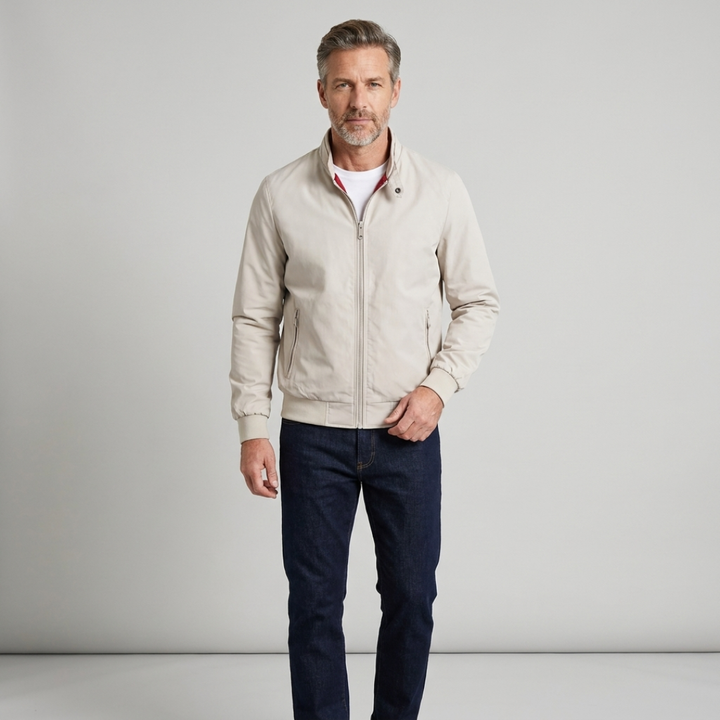 Bennett | Ribbed-Trim Bomber Jacket