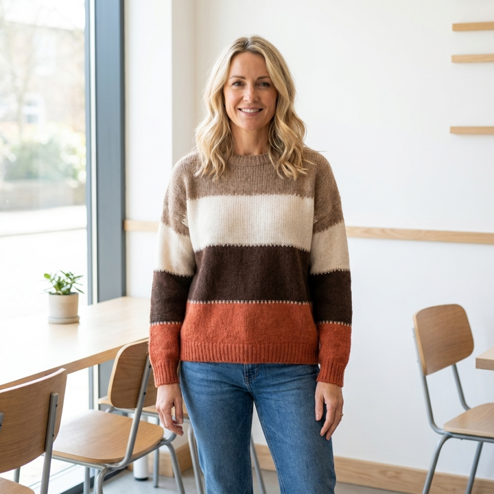Florence | Colour-Block Knit Sweater
