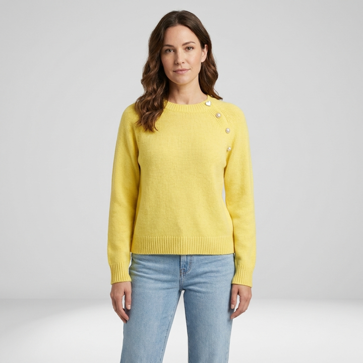 Eloise | Button-Detail Knit Sweater