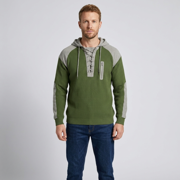 Malcolm | Lace-Up Hoodie