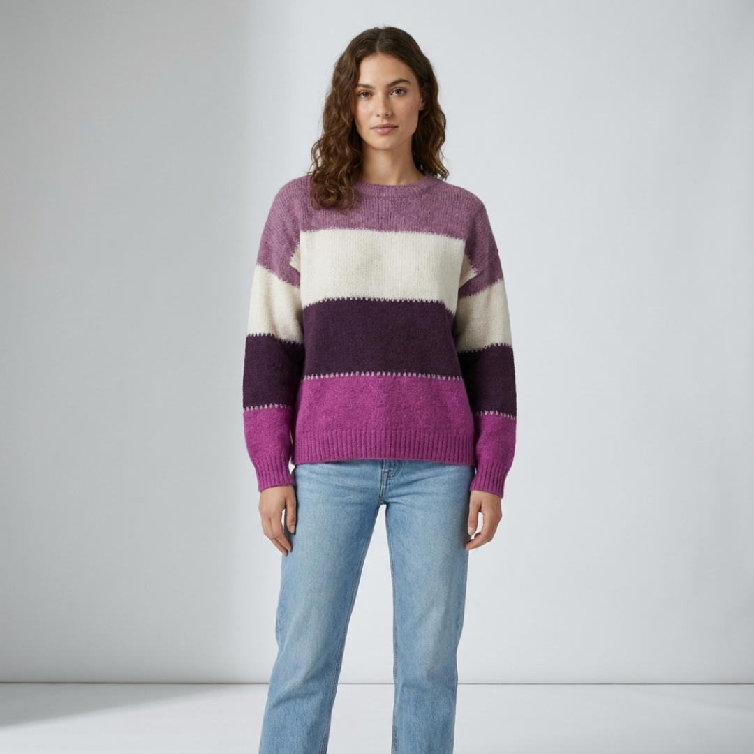 Florence | Colour-Block Knit Sweater