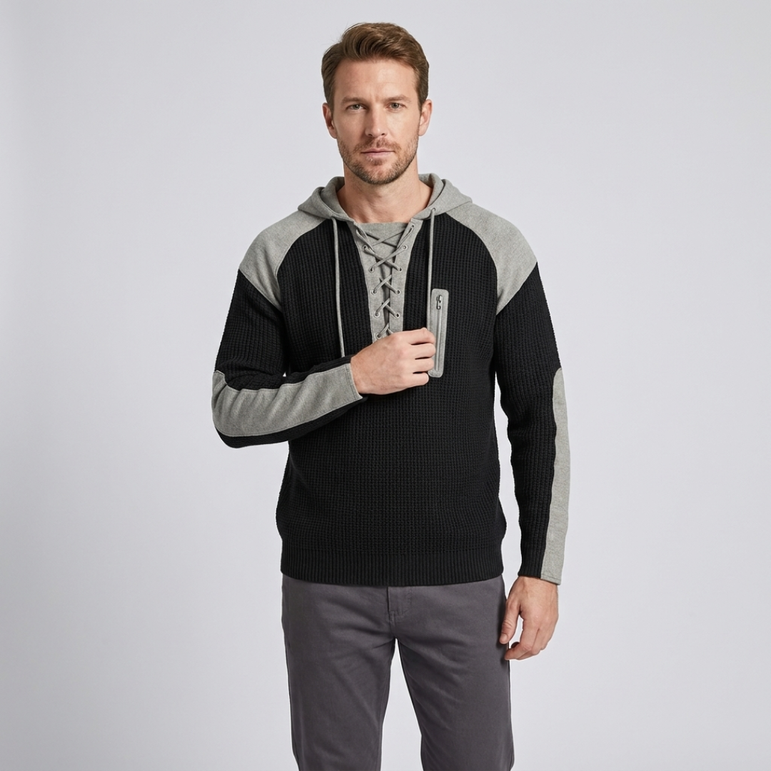 Malcolm | Lace-Up Hoodie