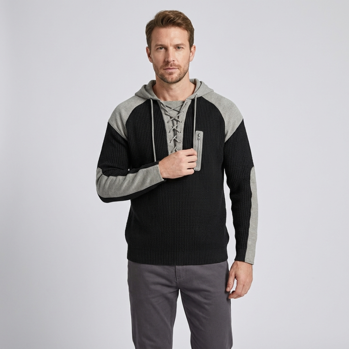 Malcolm | Lace-Up Hoodie