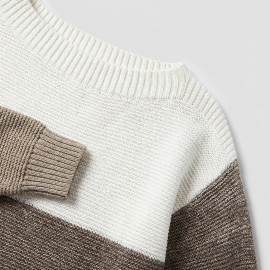 Mabli | Striped Boat-Neck Sweater