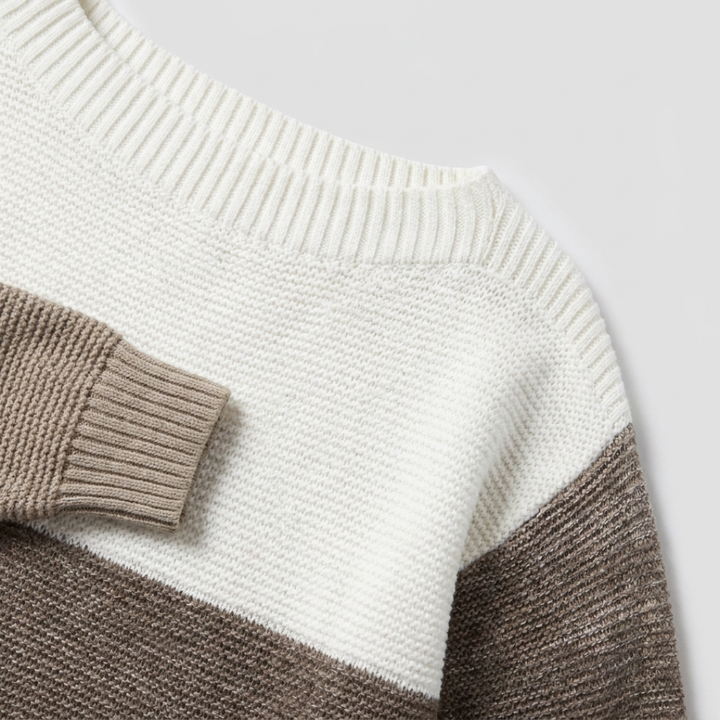 Mabli | Striped Boat-Neck Sweater