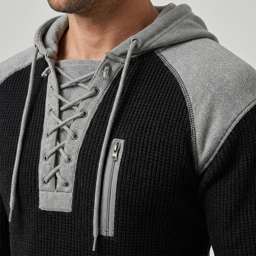 Malcolm | Lace-Up Hoodie
